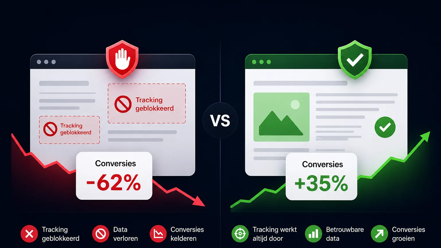 Adblockers slopen je conversies — onze tracking heeft er geen last van